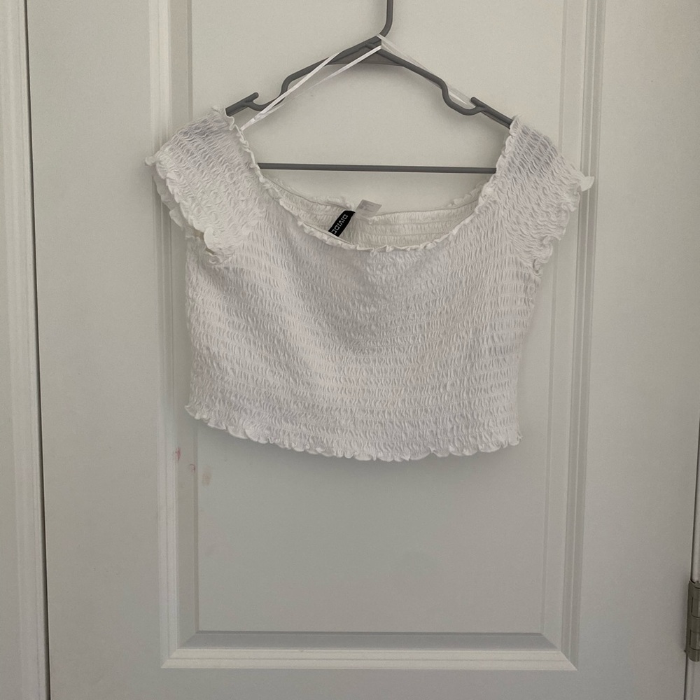 White Off the shoulder top